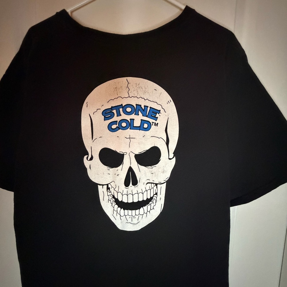 WWE Stone Cold Steve Austin 3:16 Graphic T-Shirt Mens 3X Black Skull Print Tee